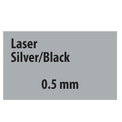 Laser Silver/Black 0.5 mm